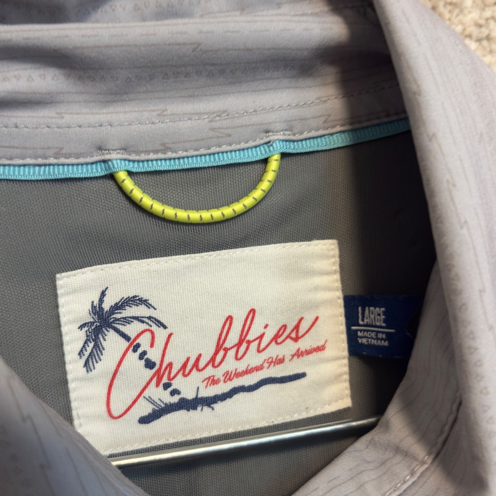 Chubbies Weekend Performance Gray Long Sleeve But… - image 3